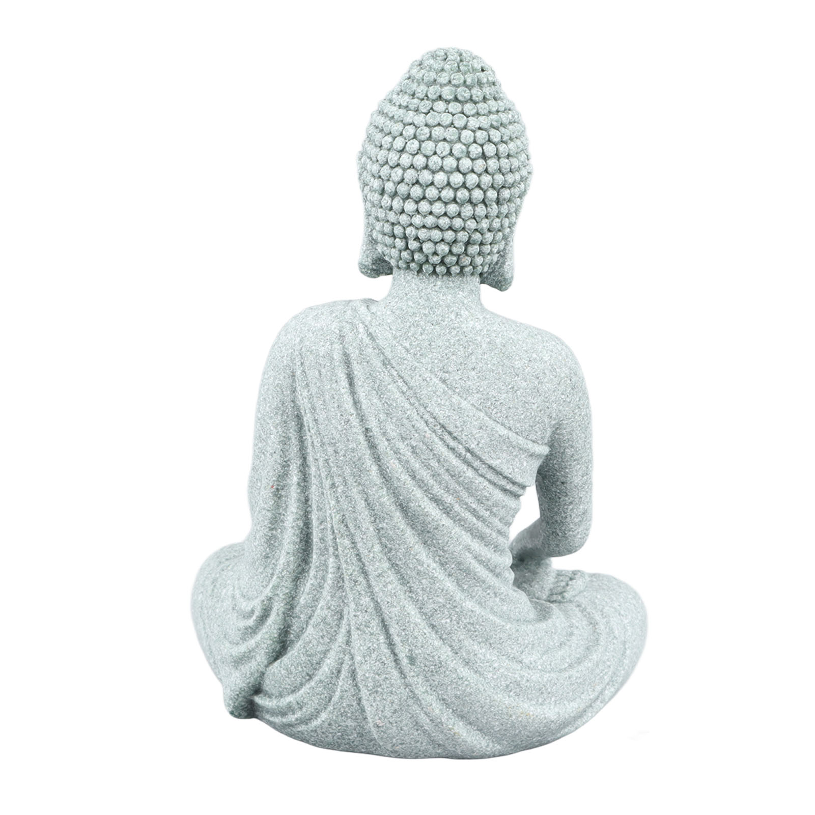 Mini Statue De Bouddha Moine En Grès Vert - Sculpture Zen Pour Maison, Aquarium Et Décoration